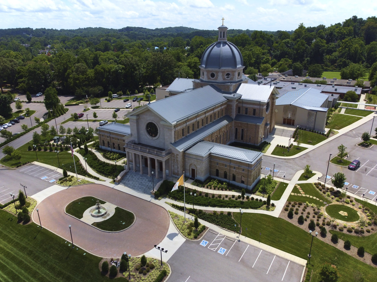 The Cathedral of the Most Sacred Heart of Jesus is a cathedral and parish church located in Knoxville, Tennessee, United States. It is the seat of the Catholic Diocese of Knoxville. The original cathedral church was completed in 1956 and the present church was completed in 2018.